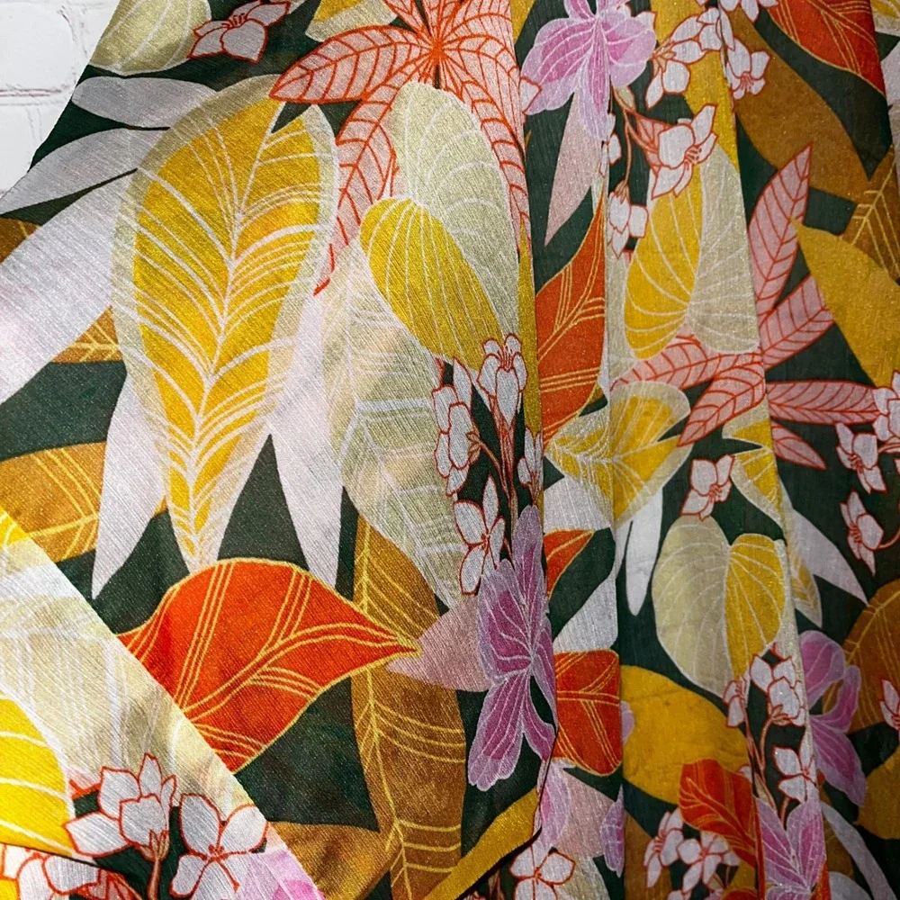 NWOT Aerie Tropical Floral Kimono Cardigan‎ Duster Lightweight OS